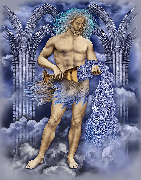 Vodnář - Aquarius (57x45cm)